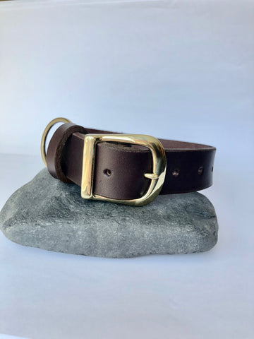 Dog Collar - Woodcock/Brass